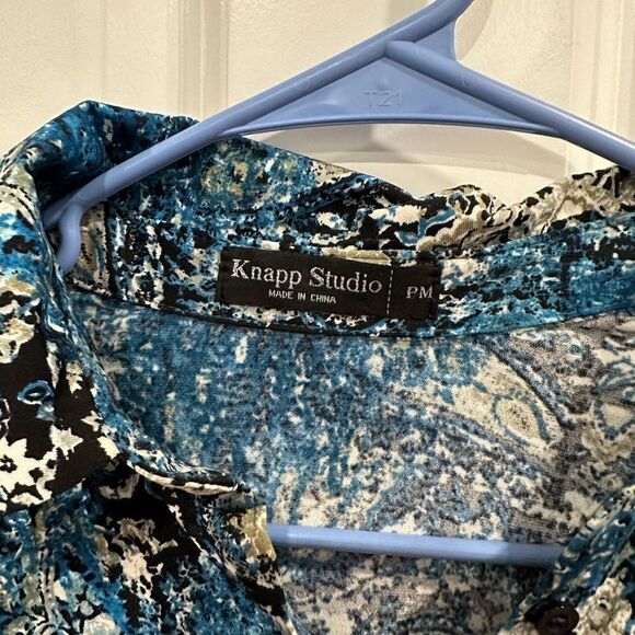 Knapp Studio medium petite blouse shirt long sleeve - Picture 3 of 3